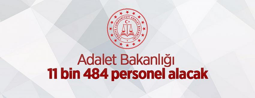 Adalet Bakanlığı 11 Bin 484 Personel Alacak