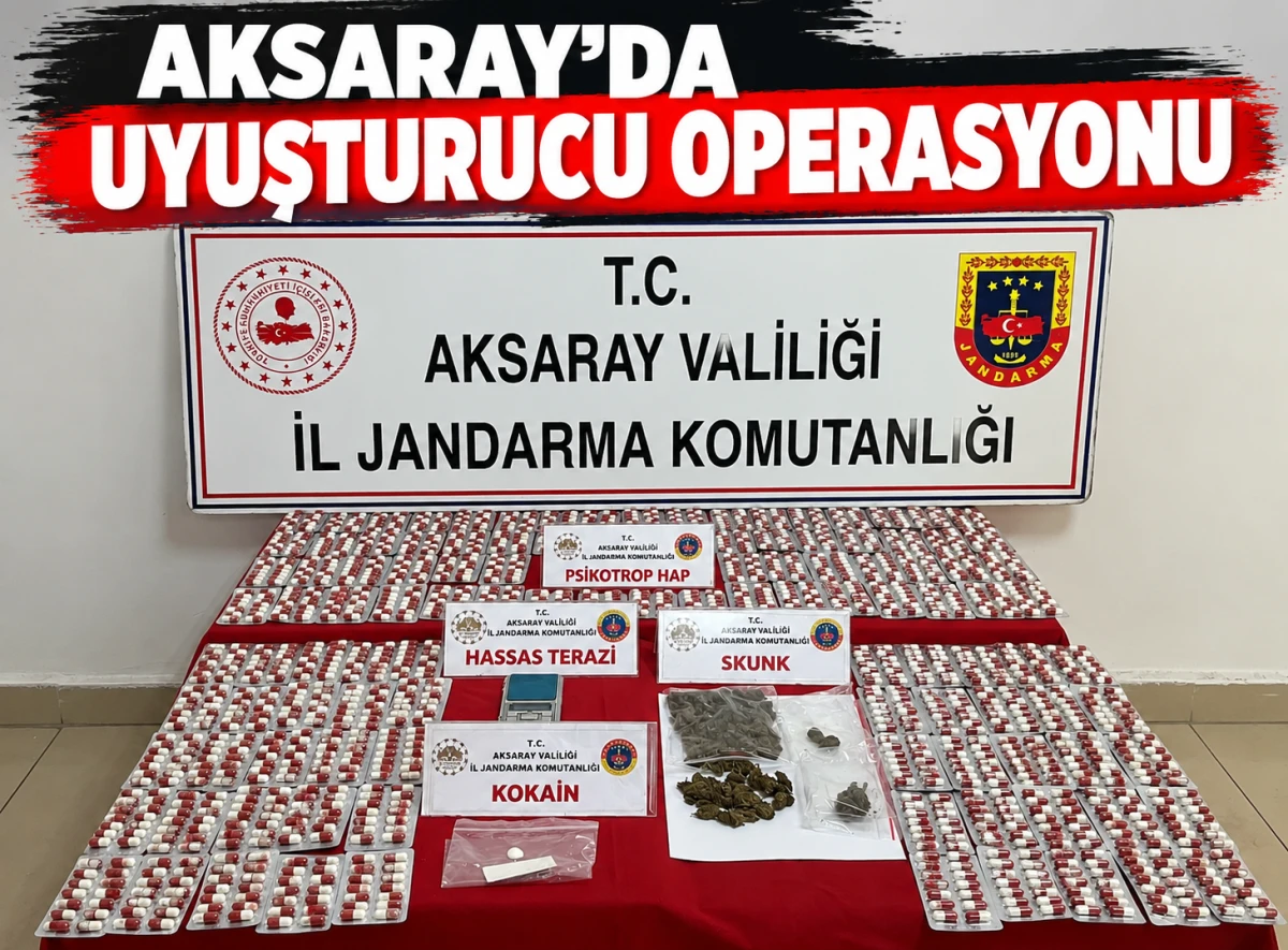 Aksaray&rsquo;da uyuşturucu operasyonu