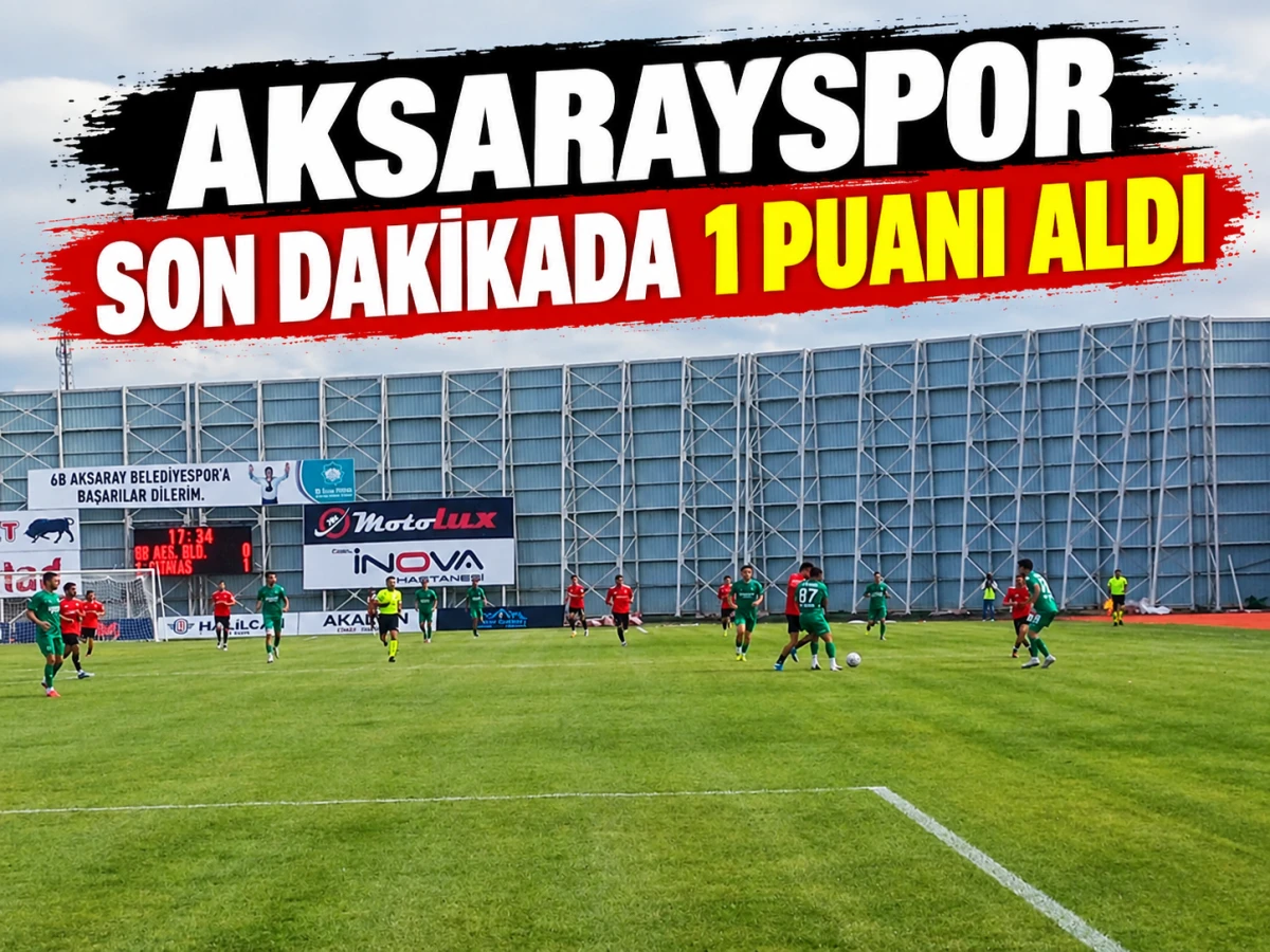 Aksarayspor Son Dakikada G&uuml;ld&uuml;! İneg&ouml;l Kafkasspor ile 1-1 Berabere Kaldı