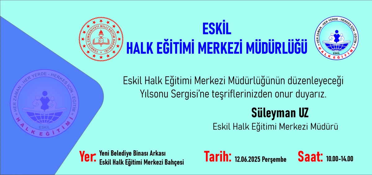 Eskil Halk Eğitimi Merkezi Yıl Sonu Sergisine Hazırlanıyor