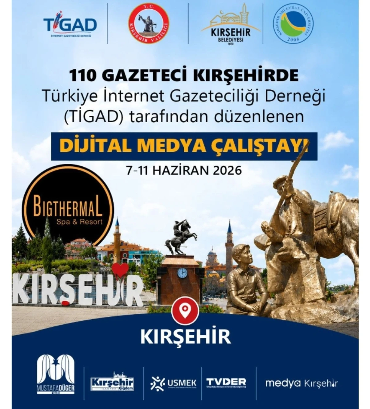 Gazeteciliğin  nabzı Kirsehirde atacak