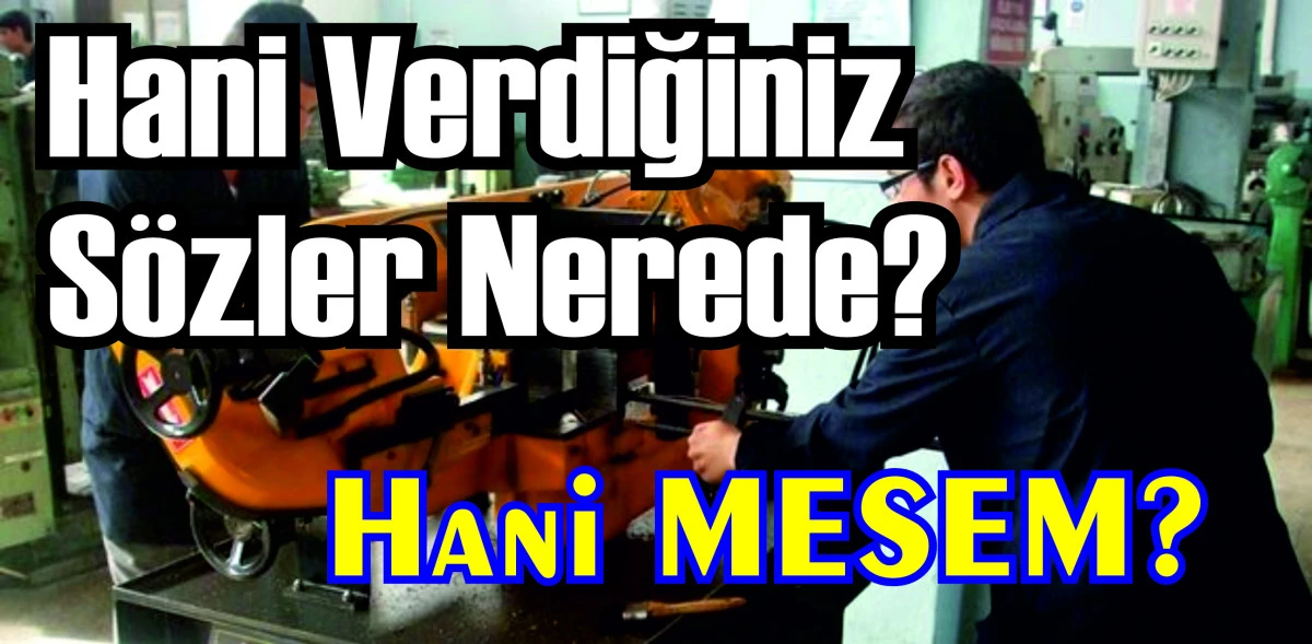 Hani Verdiğiniz Sözler? Hani MESEM?