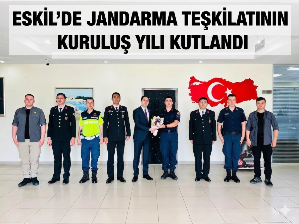 Jandarma'dan İl&ccedil;e Kaymakamına Ziyaret