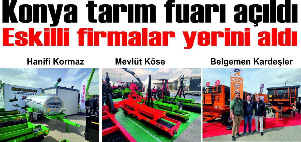 Konya tarım fuarı açıldı