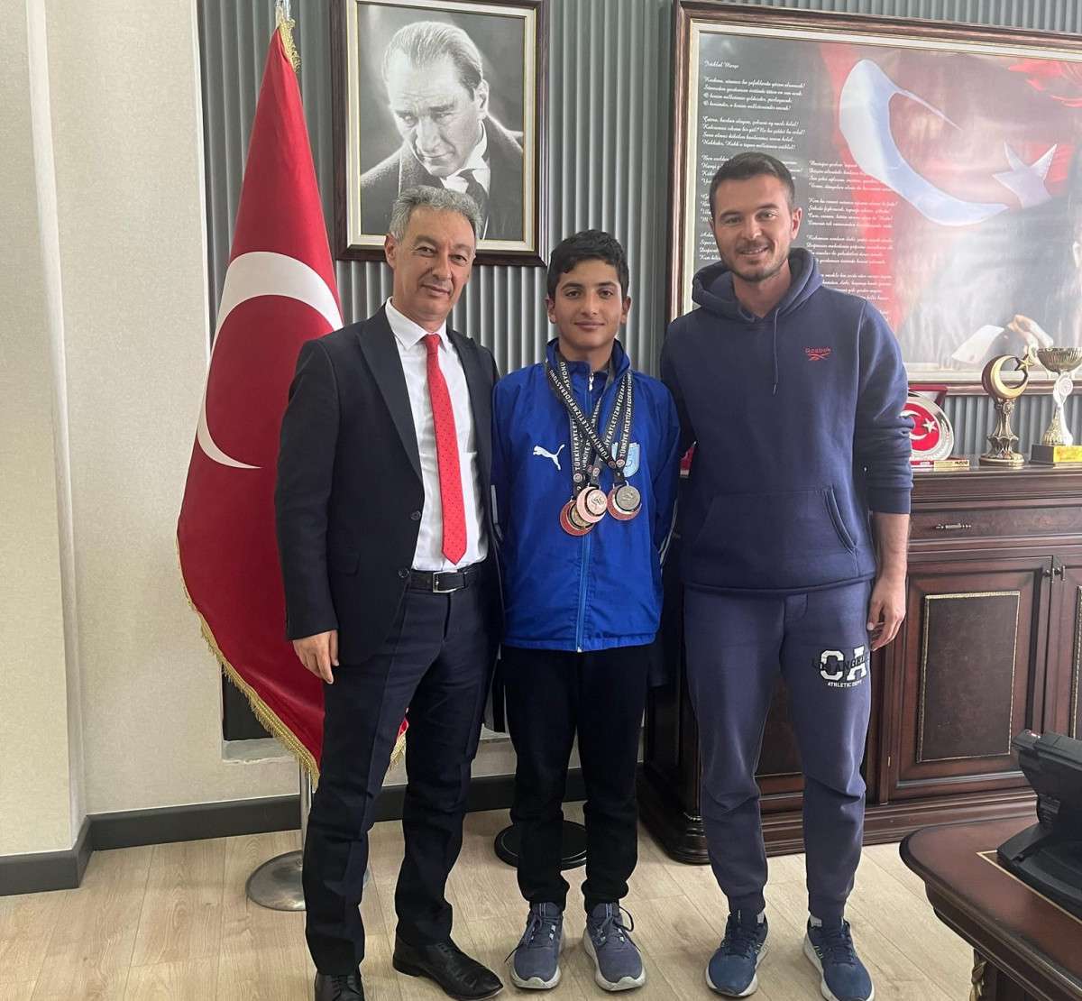 Şampiyonumuz Furkan Selam Cirit, Başkan Zavlak’ı Ziyaret Etti